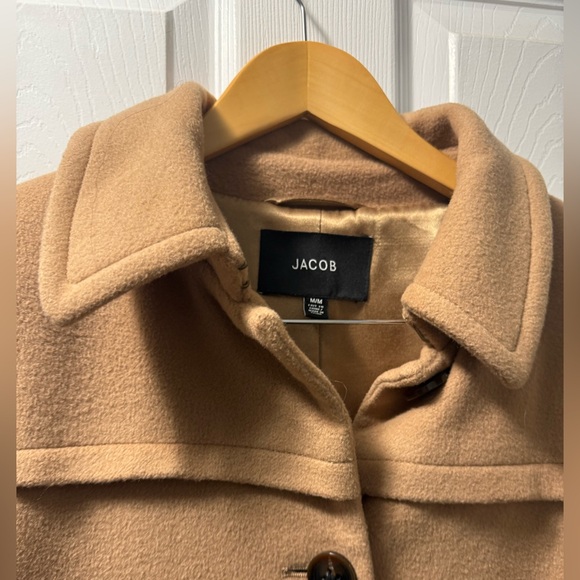 Jacob Women's Classic Tan Winter Trench Coat - Picture 3 of 9